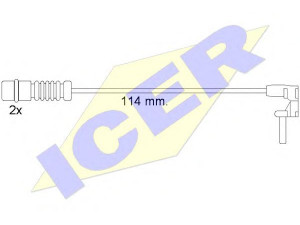 ICER 610454 E C įspėjimo kontaktas, stabdžių trinkelių susidėvėjimas 
 Stabdžių sistema -> Susidėvėjimo indikatorius, stabdžių trinkelės
163 540 15 17, 163 540 17 17