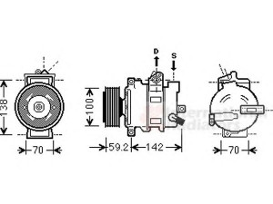 VAN WEZEL 0300K337 kompresorius, oro kondicionierius 
 Oro kondicionavimas -> Kompresorius/dalys
4F0 260 805 AN, 4F0260805 AN, 4F0260805 AP