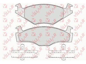 VILLAR 626.0224 stabdžių trinkelių rinkinys, diskinis stabdys 
 Techninės priežiūros dalys -> Papildomas remontas
321698151D, 171698151G, 191698151B