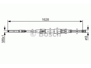 BOSCH 1 987 477 169 trosas, stovėjimo stabdys 
 Stabdžių sistema -> Valdymo svirtys/trosai
357 609 721