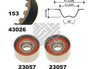 MAPCO 23026 paskirstymo diržo komplektas 
 Techninės priežiūros dalys -> Papildomas remontas
7701471772