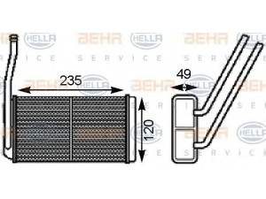 HELLA 8FH 351 000-161 šilumokaitis, salono šildymas 
 Šildymas / vėdinimas -> Šilumokaitis
JEF100150