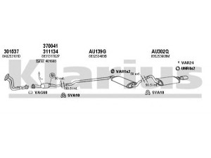 KLARIUS 940472U išmetimo sistema 
 Išmetimo sistema -> Išmetimo sistema, visa