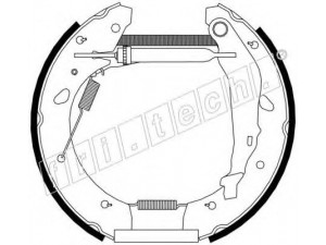 fri.tech. 16251 stabdžių trinkelių komplektas 
 Techninės priežiūros dalys -> Papildomas remontas