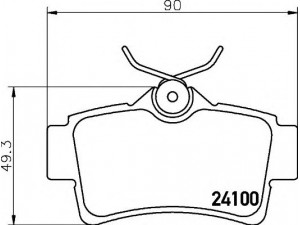 HELLA 8DB 355 013-021 stabdžių trinkelių rinkinys, diskinis stabdys 
 Techninės priežiūros dalys -> Papildomas remontas
F4ZZ2200A, F4ZZ2200b