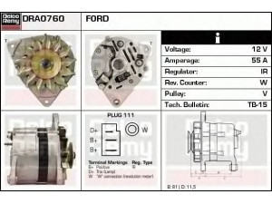 DELCO REMY DRA0760 kintamosios srovės generatorius 
 Elektros įranga -> Kint. sr. generatorius/dalys -> Kintamosios srovės generatorius
14 855 14, 50 038 98, 50 039 03