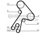 CONTITECH CT583 paskirstymo diržas 
 Techninės priežiūros dalys -> Papildomas remontas
1356864010, 1356864011, 1356869065