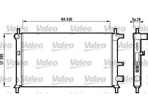 VALEO 731735 radiatorius, variklio aušinimas 
 Aušinimo sistema -> Radiatorius/alyvos aušintuvas -> Radiatorius/dalys
1001857, 1098809, 1111384, 1001857