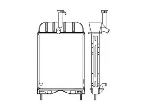 NRF 53656 radiatorius, variklio aušinimas
1660654M92, 1660655M92