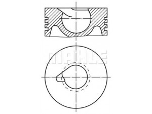 PERFECT CIRCLE 56 04148 0W stūmoklis 
 Variklis -> Cilindrai/stūmokliai
51 02501 7411, 51 02501 7421, 51 02501 7422