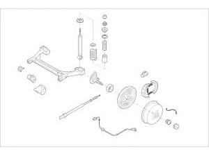 DELPHI VW-01660-R rato pakaba 
 Ašies montavimas/vairavimo mechanizmas/ratai -> Prekių paieška pagal schemą