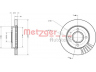 METZGER 6110025 stabdžių diskas 
 Stabdžių sistema -> Diskinis stabdys -> Stabdžių diskas
1018277, 1019604, 1320581, 1320582