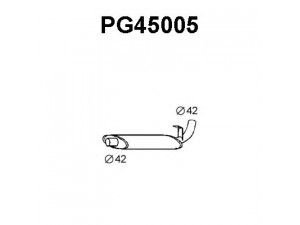VENEPORTE PG45005 vidurinis duslintuvas 
 Išmetimo sistema -> Duslintuvas
175030