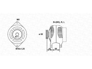 MAGNETI MARELLI 943346087010 kintamosios srovės generatorius 
 Elektros įranga -> Kint. sr. generatorius/dalys -> Kintamosios srovės generatorius
B60118300, B60118300A, B60118300B