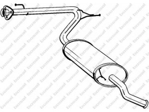 BOSAL 281-093 galinis duslintuvas 
 Išmetimo sistema -> Duslintuvas
1726.PN, 1726.WJ, 1730.A9, 1730.Y8