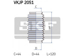 SKF VKJP 2051 gofruotoji membrana, vairavimas 
 Vairavimas -> Gofruotoji membrana/sandarinimai
406630, 95639173, 406630, 95639173