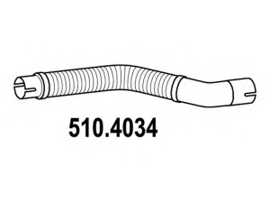 ASSO 510.4034 lanksti žarna, išmetimo sistema