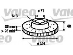 VALEO 197133 stabdžių diskas 
 Dviratė transporto priemonės -> Stabdžių sistema -> Stabdžių diskai / priedai
4249-25, 4249-92, 4249-K0, 424925