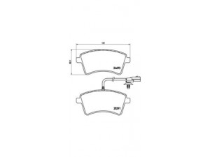 BREMBO P 68 058 stabdžių trinkelių rinkinys, diskinis stabdys 
 Techninės priežiūros dalys -> Papildomas remontas
410605649R