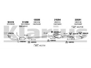 KLARIUS 930578E išmetimo sistema 
 Išmetimo sistema -> Išmetimo sistema, visa