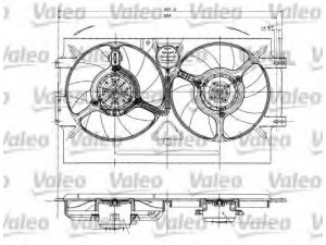 VALEO 698322 elektrovariklis, raditoriaus ventiliatorius 
 Aušinimo sistema -> Radiatoriaus ventiliatorius
6K0121191C, 6K0121191C