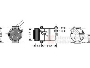 VAN WEZEL 3700K428 kompresorius, oro kondicionierius 
 Oro kondicionavimas -> Kompresorius/dalys
13124750, 6854059-13124750, 6854062-244466994