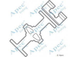 APEC braking KIT514 priedų komplektas, stabdžių trinkelė 
 Stabdžių sistema -> Būgninis stabdys -> Dalys/priedai
