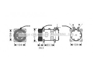 AVA QUALITY COOLING UVAK056 kompresorius, oro kondicionierius