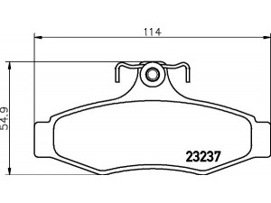 HELLA PAGID 8DB 355 009-491 stabdžių trinkelių rinkinys, diskinis stabdys 
 Techninės priežiūros dalys -> Papildomas remontas
96391892, AW346513, 96245179, 96253368