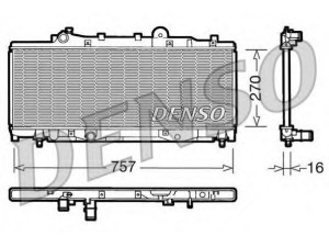 DENSO DRM09092 radiatorius, variklio aušinimas 
 Aušinimo sistema -> Radiatorius/alyvos aušintuvas -> Radiatorius/dalys
7783504