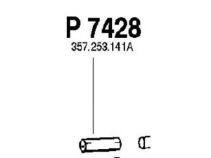 FENNO P7428 išleidimo kolektorius 
 Išmetimo sistema -> Išmetimo vamzdžiai
357253141A