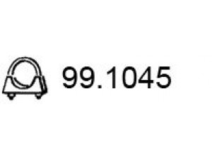 ASSO 99.1045 vamzdžių sujungimas, išmetimo sistema 
 Dviratė transporto priemonės -> Išmetimo sistema -> Atskiros surinkimo dalys -> Gnybtas
5467890000, 60504379, 5467890000