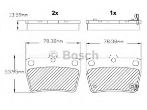 BOSCH F 03B 150 146 stabdžių trinkelių rinkinys, diskinis stabdys 
 Techninės priežiūros dalys -> Papildomas remontas
04466 42010, 04466 42020, 04466 42030