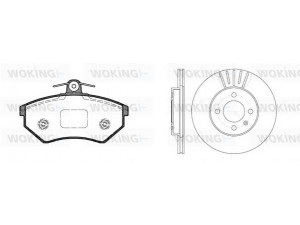 WOKING 80343.01 stabdžių rinkinys, diskiniai stabdžiai 
 Stabdžių sistema -> Diskinis stabdys -> Stabdžių remonto rinkinys
321615301D, 321615301D, 357698151A