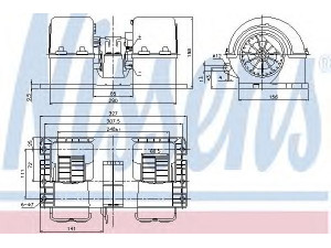 NISSENS 87132 vidaus pūtiklis 
 Šildymas / vėdinimas -> Orpūtė/dalys
20443820, 20443822, 20926019