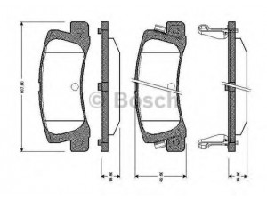 BOSCH 0 986 TB2 109 stabdžių trinkelių rinkinys, diskinis stabdys 
 Techninės priežiūros dalys -> Papildomas remontas
04466 12110, 04466YZZC5, 04492 20012