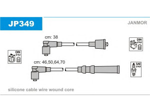 JANMOR JP349 uždegimo laido komplektas 
 Kibirkšties / kaitinamasis uždegimas -> Uždegimo laidai/jungtys
8 BB7-18-140, Z E08-18-140