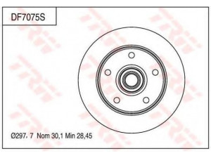 TRW DF7075S stabdžių diskas 
 Dviratė transporto priemonės -> Stabdžių sistema -> Stabdžių diskai / priedai
E6TZ1102A