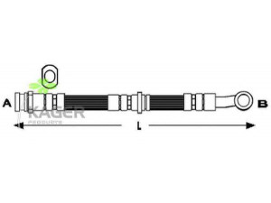 KAGER 38-0818 stabdžių žarnelė 
 Stabdžių sistema -> Stabdžių žarnelės
51540.85C00