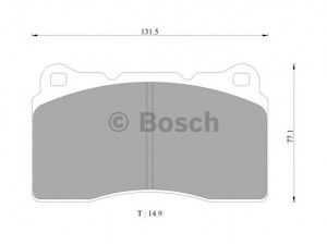 BOSCH 0 986 AB9 292 stabdžių trinkelių rinkinys, diskinis stabdys 
 Techninės priežiūros dalys -> Papildomas remontas