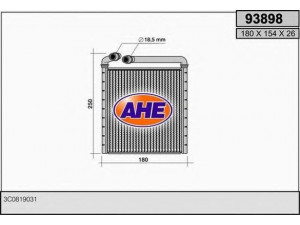 AHE 93898 šilumokaitis, salono šildymas 
 Šildymas / vėdinimas -> Šilumokaitis
3C0819031