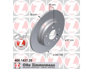 ZIMMERMANN 400.1437.20 stabdžių diskas 
 Stabdžių sistema -> Diskinis stabdys -> Stabdžių diskas
124 423 1112, 210 423 0312, 210 423 0612