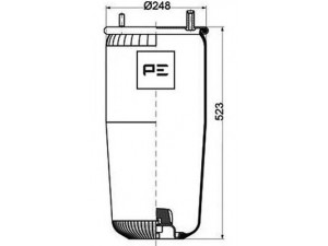 PE Automotive 084.123-71A dėklas, pneumatinė pakaba
05.429.41.25.0