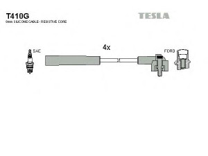 TESLA T410G uždegimo laido komplektas 
 Kibirkšties / kaitinamasis uždegimas -> Uždegimo laidai/jungtys