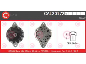 CASCO CAL20172AS kintamosios srovės generatorius
5812003580, 5812210540, LR12023