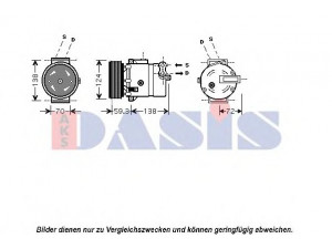 AKS DASIS 851039N kompresorius, oro kondicionierius 
 Oro kondicionavimas -> Kompresorius/dalys
01135308, 1854099