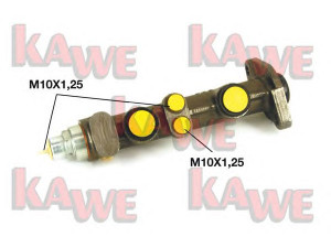 KAWE B6725 pagrindinis cilindras, stabdžiai 
 Stabdžių sistema -> Pagrindinis stabdžių cilindras
4394440, 7613104, 790513, 793148