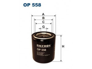 FILTRON OP558 alyvos filtras 
 Techninės priežiūros dalys -> Techninės priežiūros intervalai
15208AA110, 649011, X119, X120