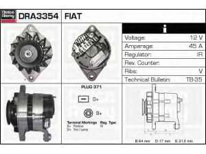 DELCO REMY DRA3354 kintamosios srovės generatorius 
 Elektros įranga -> Kint. sr. generatorius/dalys -> Kintamosios srovės generatorius