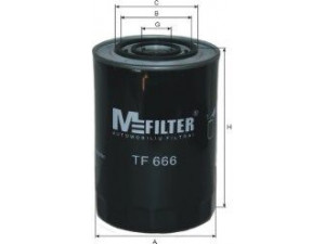 MFILTER TF 666 alyvos filtras 
 Techninės priežiūros dalys -> Techninės priežiūros intervalai
1930213, 4787410, 71713782, 71718765